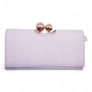 TED BAKER London Kassady Crystal Bobble Long Wallet Pink